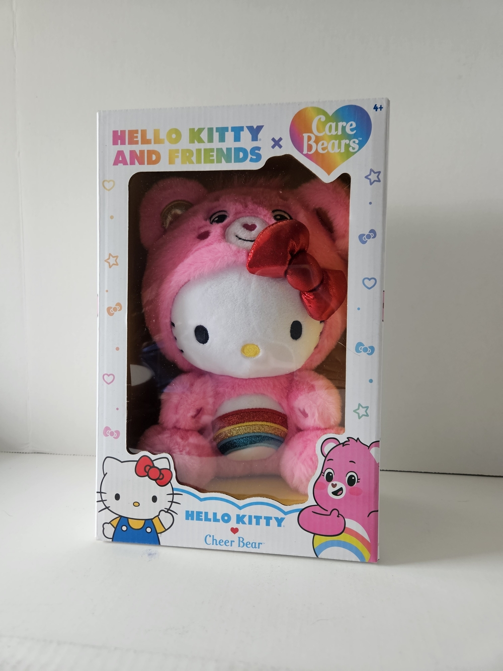 Pink Cheer Bear Plush In Box